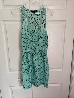 Forever 21 | Dresses | Forever 2 Light Sage Green Floral Tiefront Mini Dress